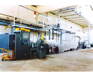Mesh belt carburizing furnace production line